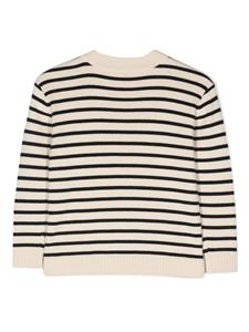 Bonpoint Sweater met geborduurd logo - Beige
