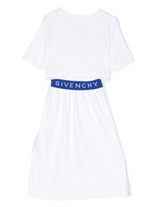 Givenchy Kids Jurk met logoprint - Wit