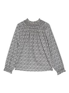 Bonpoint Blouse met bloemenprint - Blauw