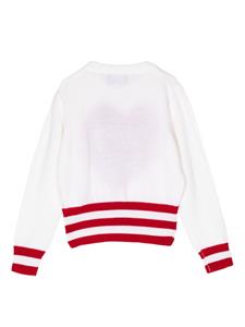 versacekids Versace Kids Trui met geborduurd logo - Wit