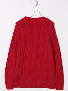 Siola Kabelgebreide trui - Rood