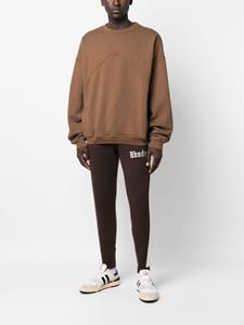 RHUDE Trui met geborduurd logo - Bruin