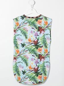 philipppleinjunior Philipp Plein Junior Jurk met bloemenprint - Blauw