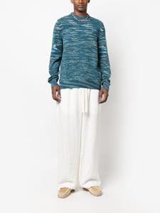 Missoni Intarsia gestreepte kasjmier trui - Blauw