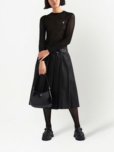 Prada Re-Nylon plooirok - Zwart