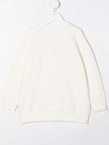 monclerenfant Moncler Enfant Sweater met logoprint - Wit