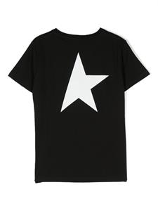 goldengoosekids Golden Goose Kids T-shirt met logoprint - Zwart