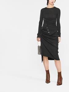 Rabanne Midi-rok met ruches - Grijs