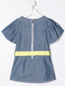 monclerenfant Moncler Enfant Jurk met gestrikte taille - Blauw