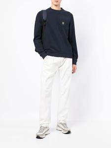 Belstaff Katoenen sweater met logopatch - Blauw