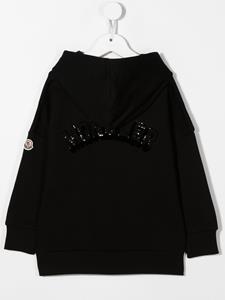 monclerenfant Moncler Enfant Sweaterjurk verfraaid met logo - Zwart