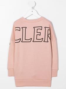 monclerenfant Moncler Enfant Sweaterjurk met logoprint - Roze