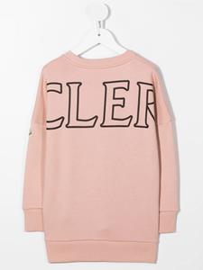 Moncler Enfant Sweaterjurk met logoprint - Roze