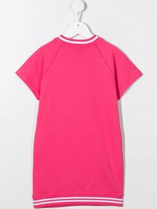 Moschino Kids Sweaterjurk met logo - Roze