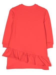moschinokids Moschino Kids Jurk met geborduurd logo - Rood