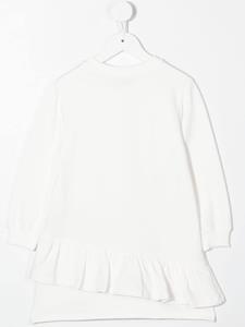 moschinokids Moschino Kids Jurk met ruches - Wit