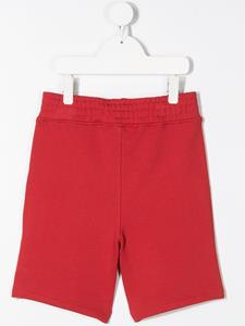 Neil Barrett Kids Trainingsshorts met logo afwerking - Rood