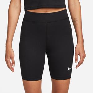 Nike Sportswear Classics bikershorts met hoge taille voor dames (20 cm) - Zwart