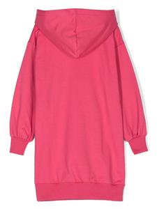 moschinokids Moschino Kids Sweaterjurk met logopatch - Roze