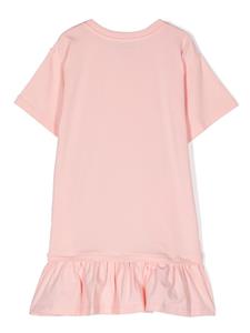 moschinokids Moschino Kids Mini-jurk met teddybeerprint - Roze