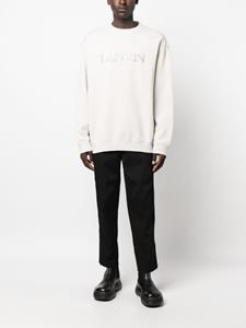 Lanvin Sweater met geborduurd logo - Grijs