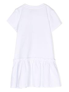 moschinokids Moschino Kids Gesmockte jurk - Wit