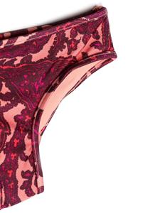 Bikini met gehaakt detail - Roze