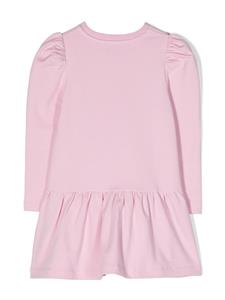 moschinokids Moschino Kids Jurk met teddybeerprint - Roze