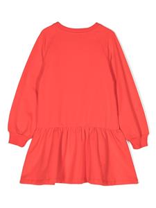 moschinokids Moschino Kids Jurk met teddybeerprint - Rood