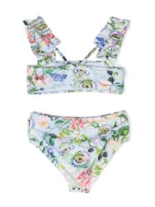 Molo Bikini met bloemenprint - Blauw