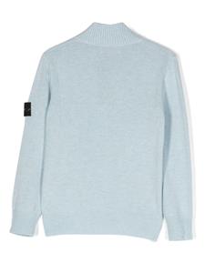stoneislandjunior Stone Island Junior Top met Compass-logopatch - Blauw