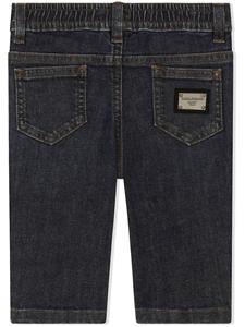 Dolce & Gabbana Kids Jeans met trekkoordtaille - Blauw