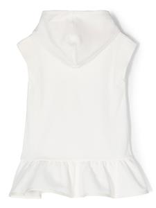 monclerenfant Moncler Enfant Jurk met ruche afwerking - Wit