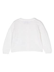 emporioarmanikids Emporio Armani Kids Vest met logo-intarsia - Wit