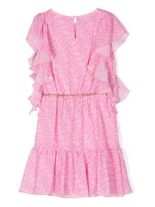 missblumarine Miss Blumarine Jurk met ruches - Roze