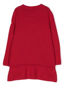 monclerenfant Moncler Enfant Jurk met geborduurd logo - Rood