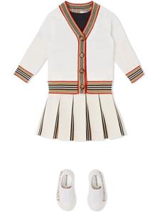burberrykids Burberry Kids Icon Stripe vest - Wit