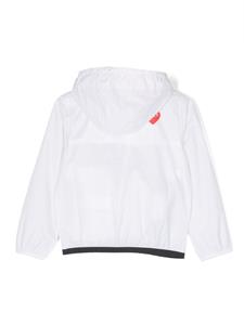 commedesgarçonsplaykids Comme Des Garçons Play Kids x K-Way Claude regenjack met capuchon - Wit