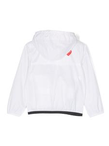 Comme Des Garçons Play Kids x K-Way Claude regenjack met capuchon - Wit