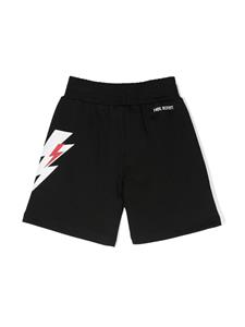 neilbarrettkids Neil Barrett Kids Shorts met print - Zwart