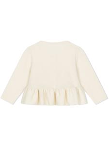 dolce&gabbanakids Dolce & Gabbana Kids Kasjmier vest met DG-logo - Beige