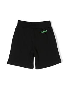 neilbarrettkids Neil Barrett Kids Trainingsshorts met bliksemflitsprint - Zwart