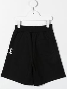 Versace Kids Trainingsshorts met logo - Zwart