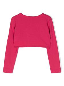 Monnalisa Vest met ronde kraag - Roze