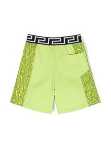 versacekids Versace Kids Bermuda shorts met logoprint - Groen