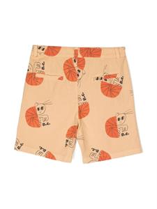 bobochoses Bobo Choses Shorts met grafische print - Bruin