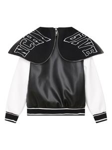 givenchykids Givenchy Kids Bomberjack met logopatch - Zwart