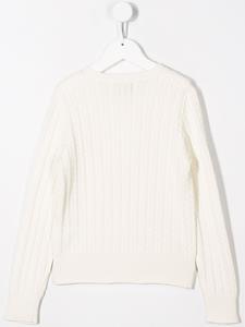Kabelgebreid vest - Beige