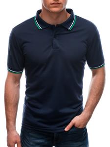 Ombre Poloshirt voor heren met korte mouw | Navy | Italian-Style.nl, 