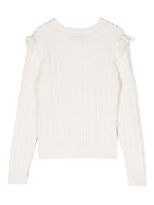 POLO RALPH LAUREN KIDS Kabelgebreid vest - Wit